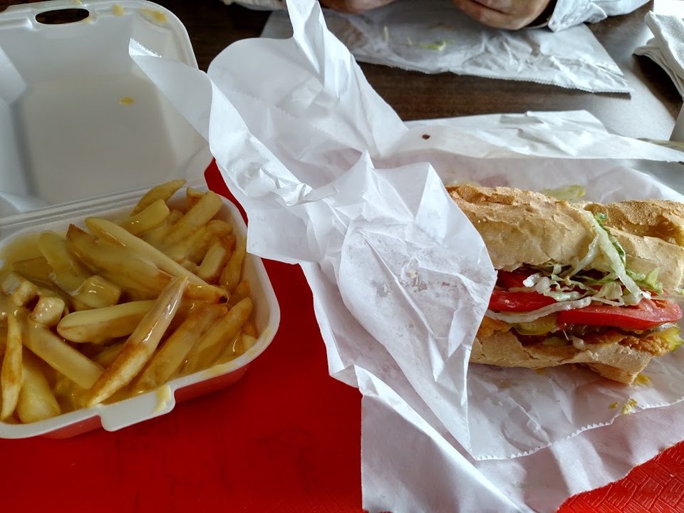 Fries Shrimp PO Boy